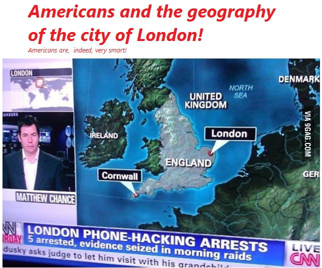 USA CNN and the geography 9GAG