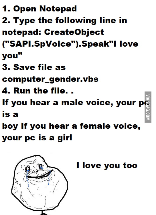 Computer gender 9GAG