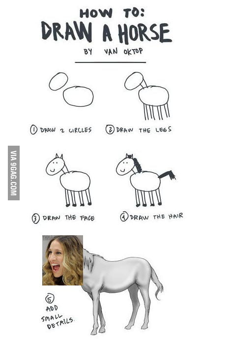 Horse Drawing For Dummies 9gag