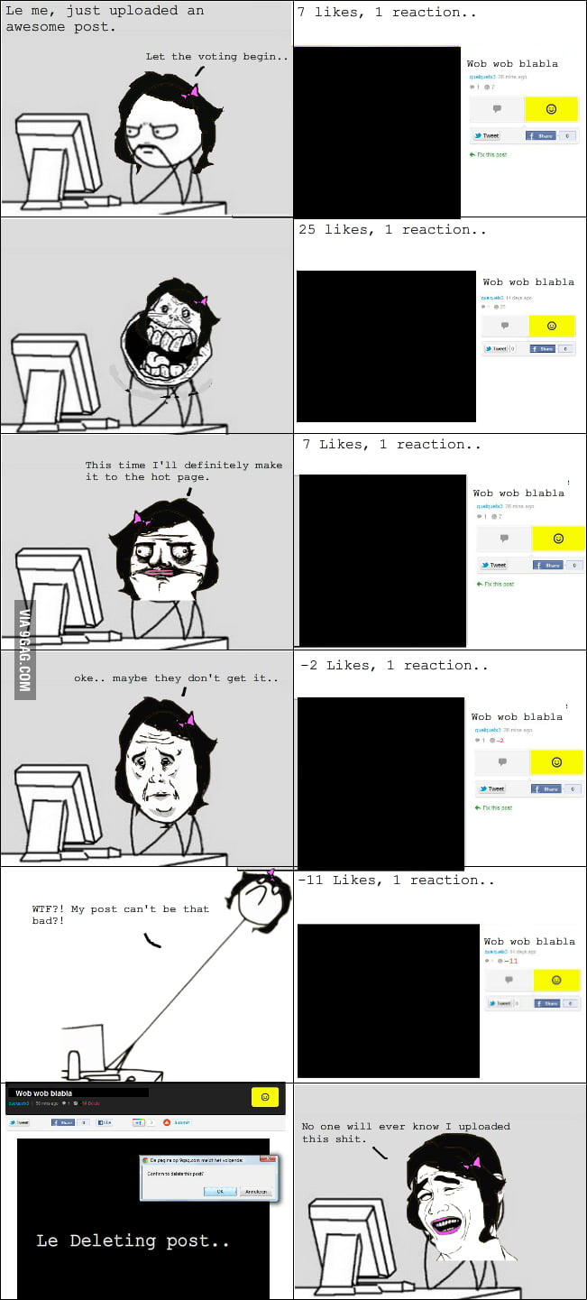 People Y U No Like My Posts 9gag