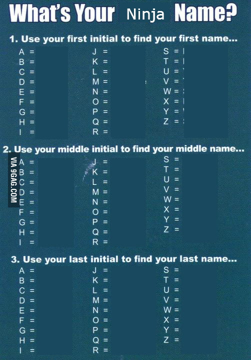 Whats Your Ninja Name 9GAG whats-your-ninja-name-9gag