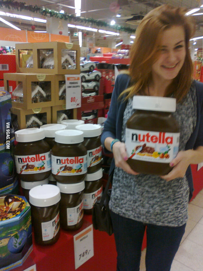 Because 9gag girls LOVE nutella! - 9GAG