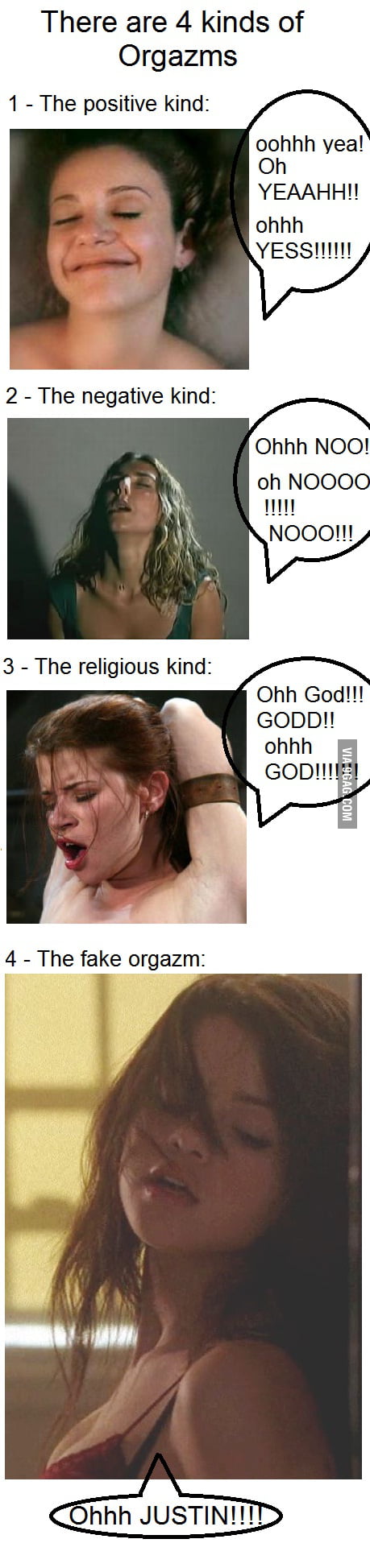 The 4 kinds of Orgazms - 9GAG