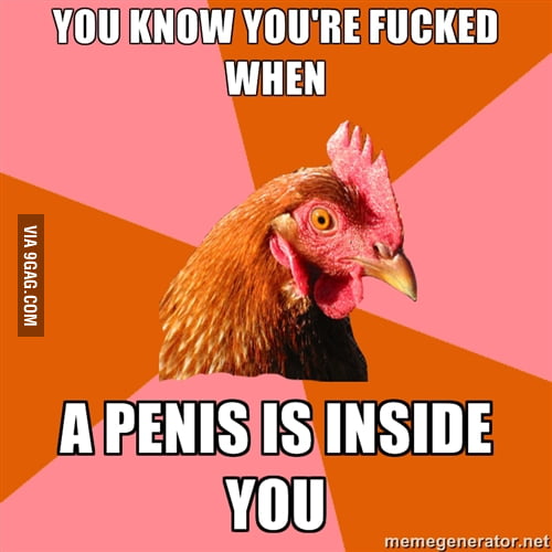 Anti-cock joke. - 9GAG