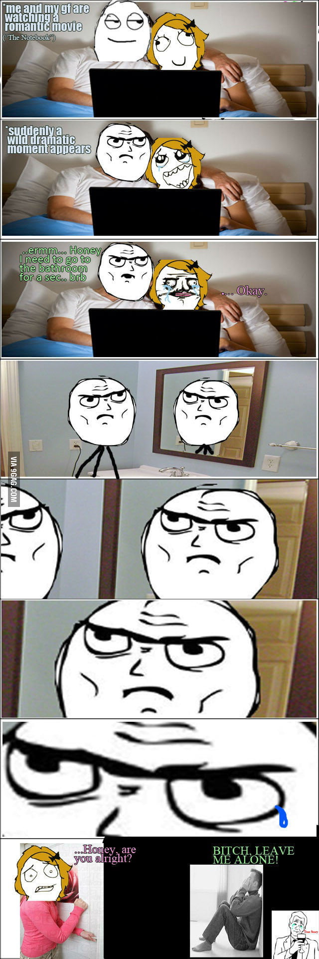 Man's tears - 9GAG