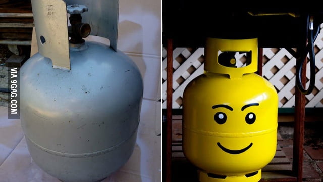 You should paint your propane tank like this - 9GAG