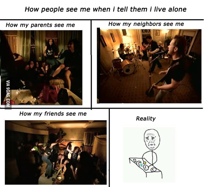Living alone - 9GAG
