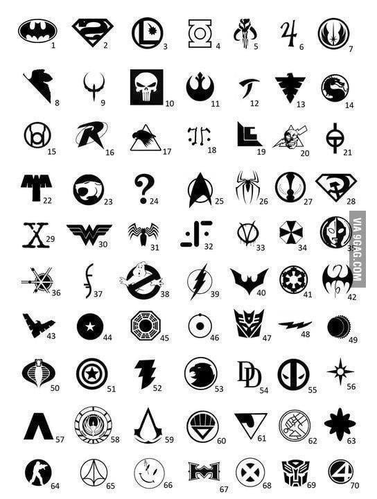 Can you name them all? 9GAG