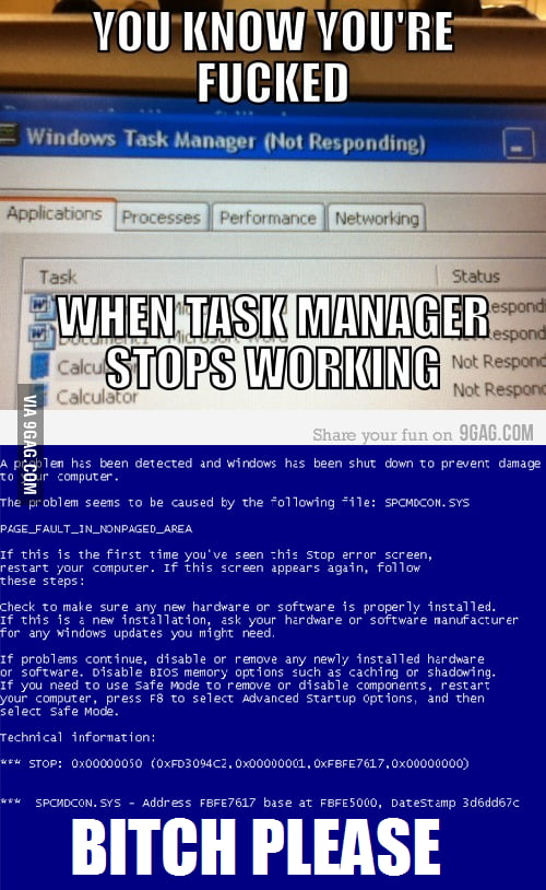 BSOD B*tch! - 9GAG