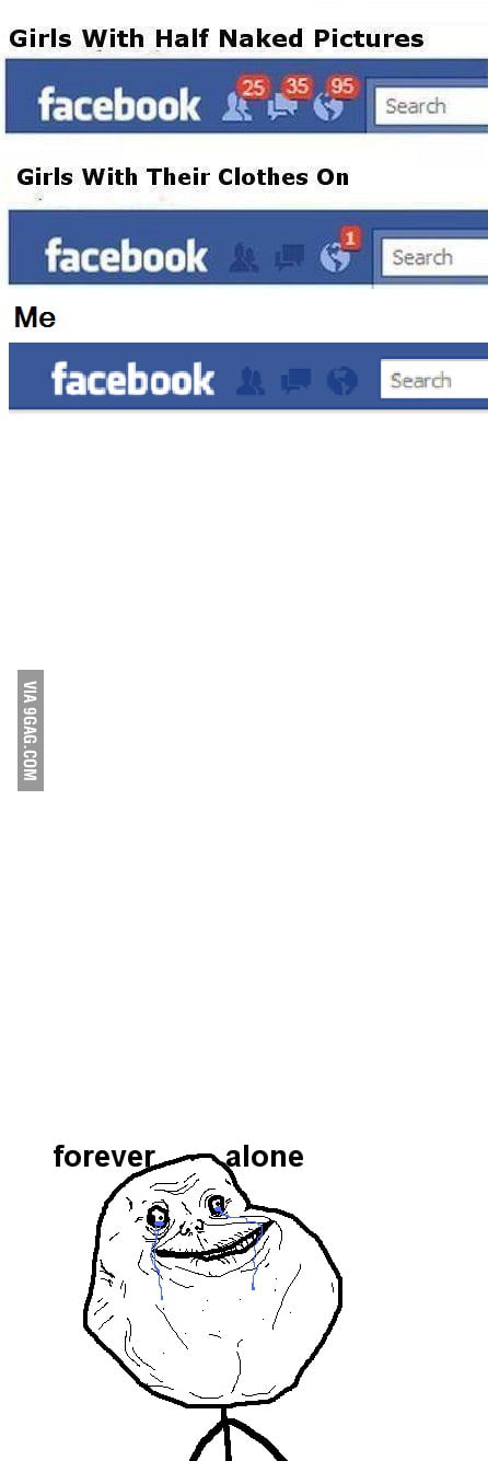 Forever alone facebook guy. - 9GAG