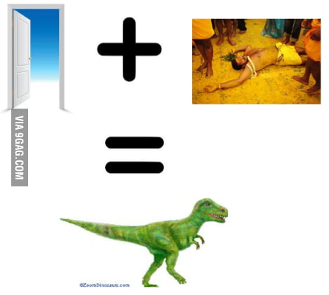 Open The Door Get On The Floor Everybody Walk The Dinosaur 9gag