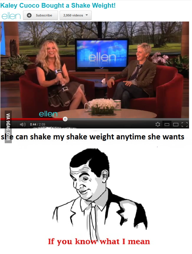 Kaley cuoco shake weight 9GAG