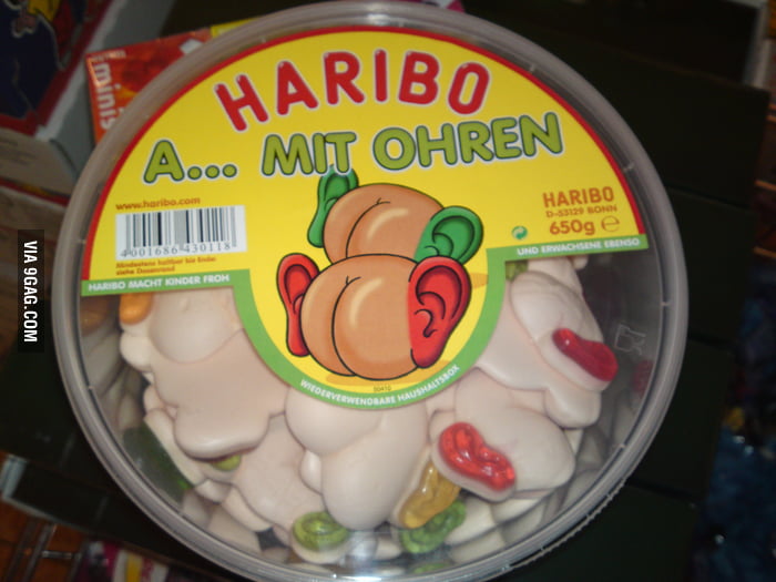 Haribo Ass with ears 9GAG Haribo Ass with ears 9GAG