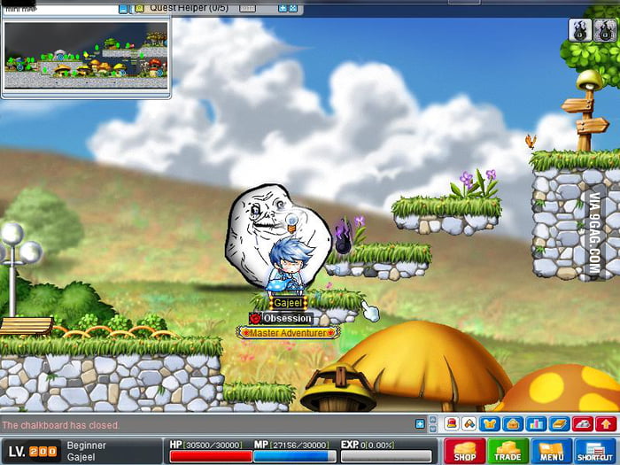 Forever Alone Level: MapleStory - 9GAG