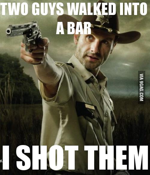 Two Guys Walk Into A Bar 9GAG