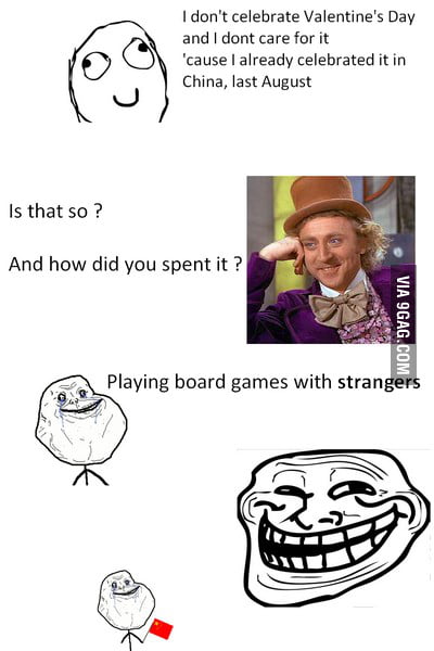 Forever alone international edition - 9GAG