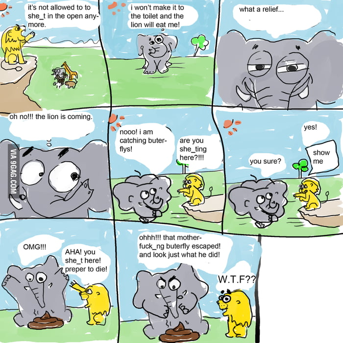 ELEPHANTS MAKE BIG POO 9GAG