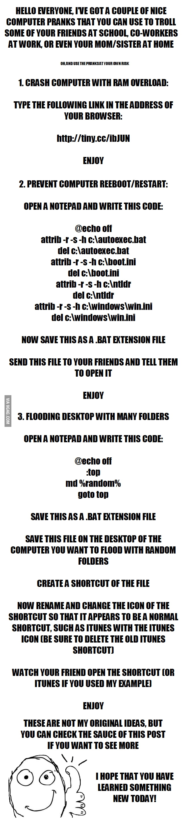 Some computer pranks - 9GAG