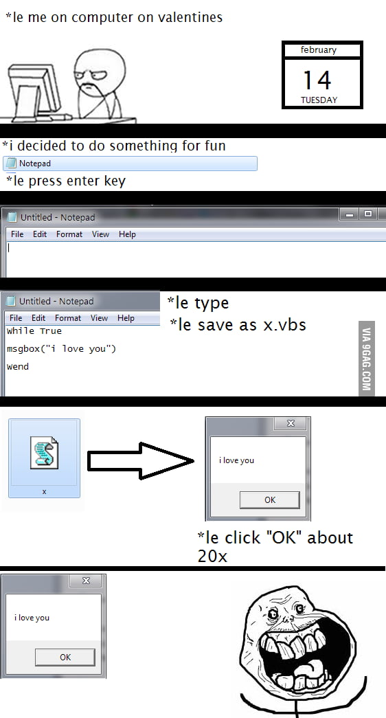 Forever Alone; level: programmer - 9GAG