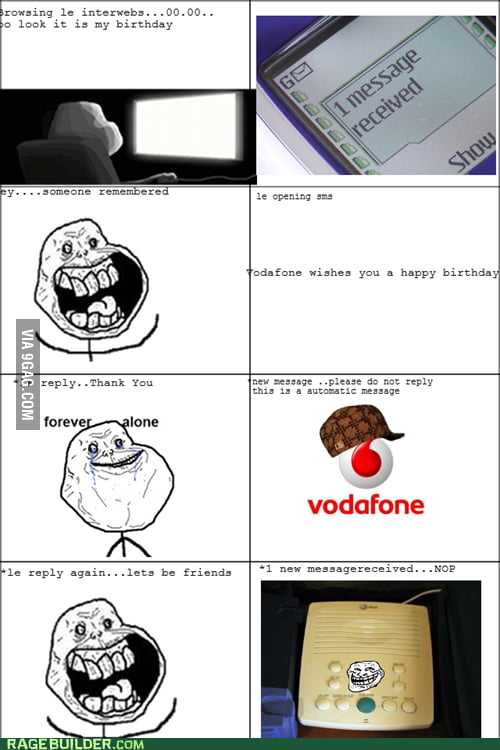Birthday forever alone - 9GAG