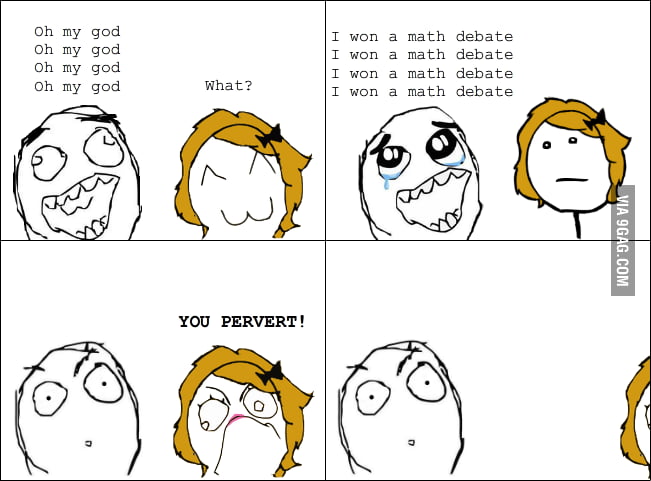 I won a math debate - 9GAG