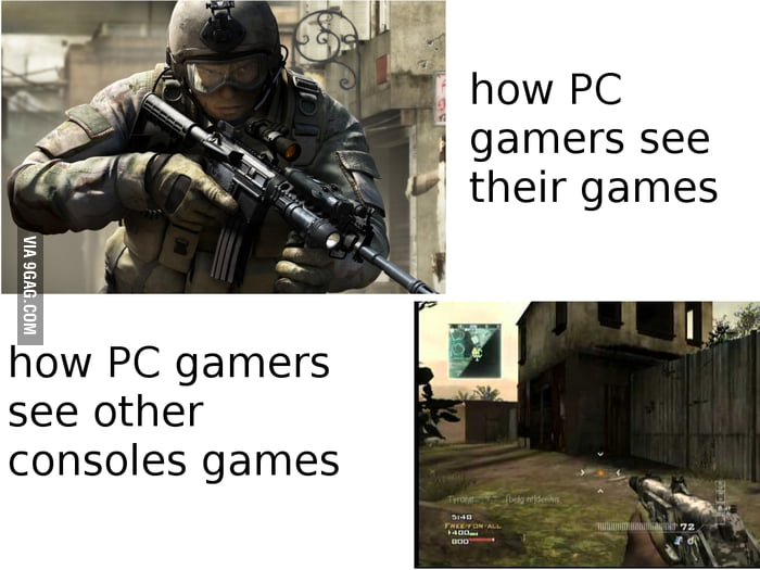 PC vs. Consoles - 9GAG