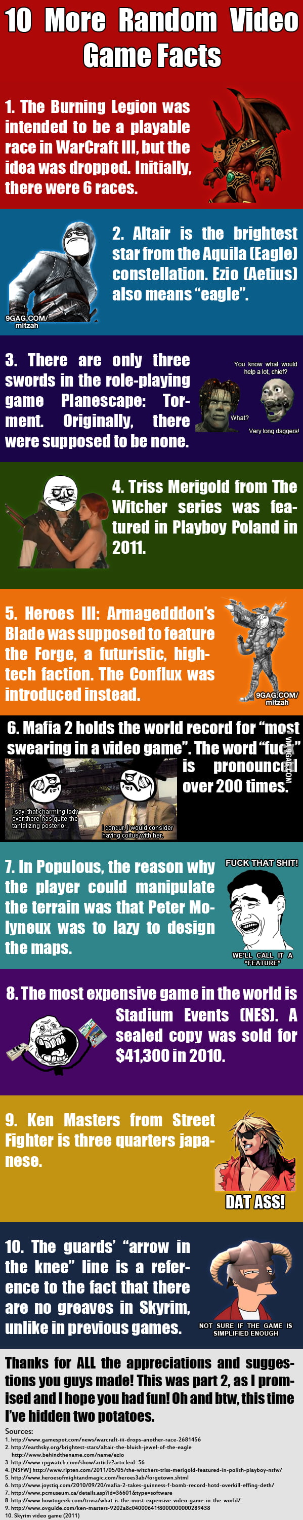 10 More Random Video Games Facts - 9GAG