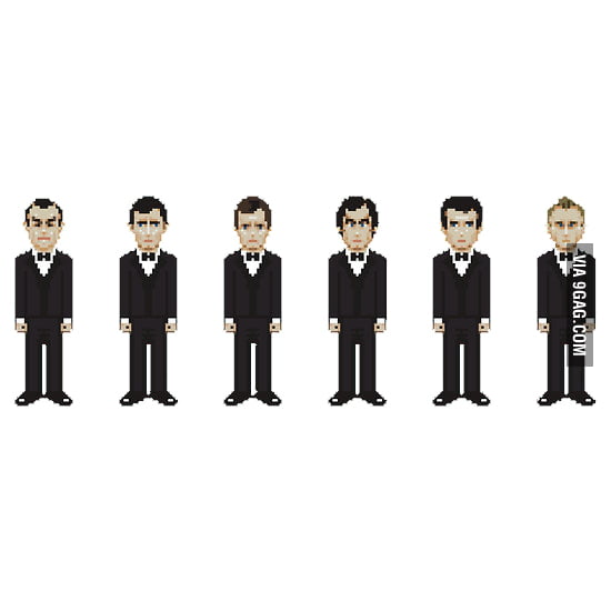 James Bond In Pixels 9GAG