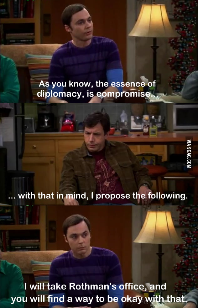 Sheldon Being Sheldon. - 9GAG