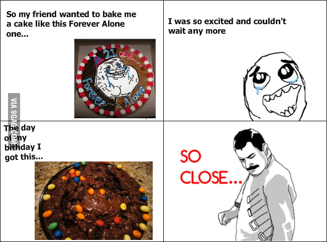 Forever Alone cake fail - 9GAG