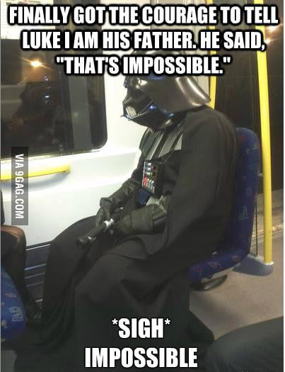 Sad Darth Vader Gag