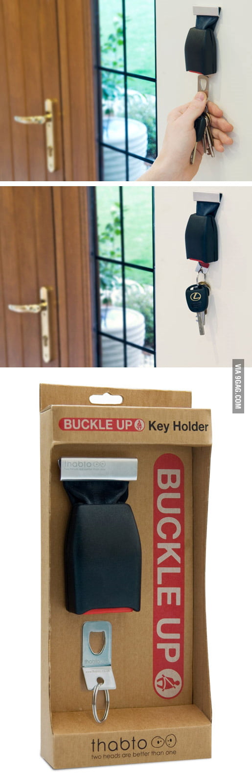 Buckle Up Key Holder 9GAG