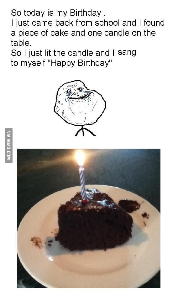 Forever alone Lvl: Birthday - 9GAG