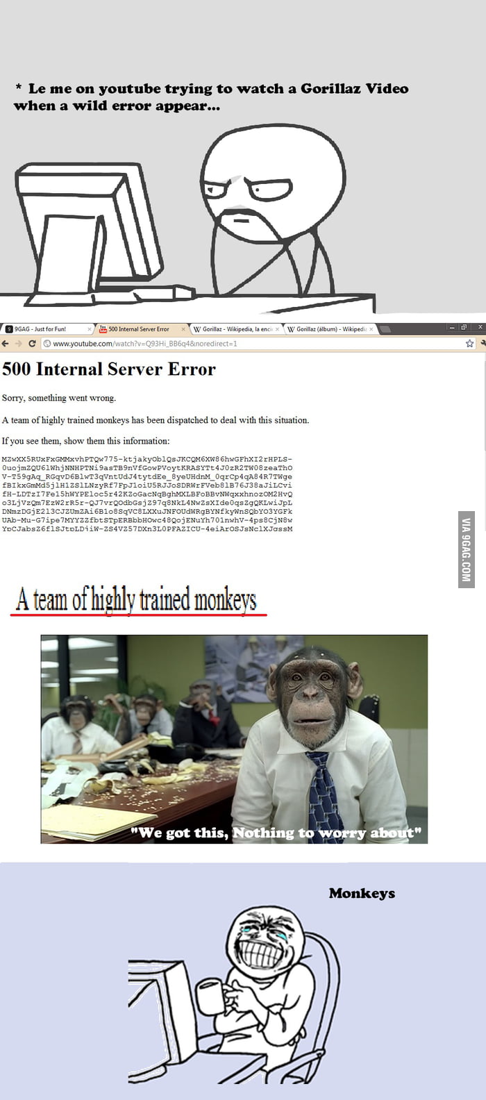 Monkeys make me laugh - 9GAG