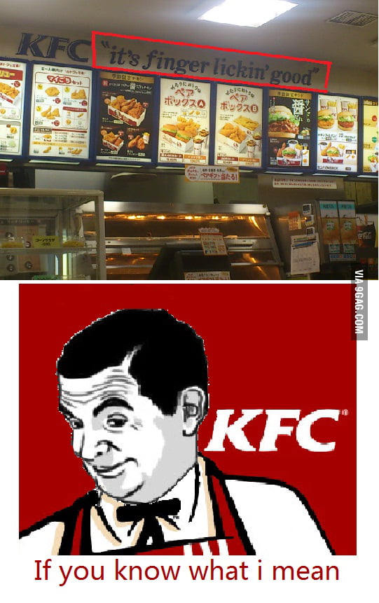KFC guy: If you know what I mean. - 9GAG