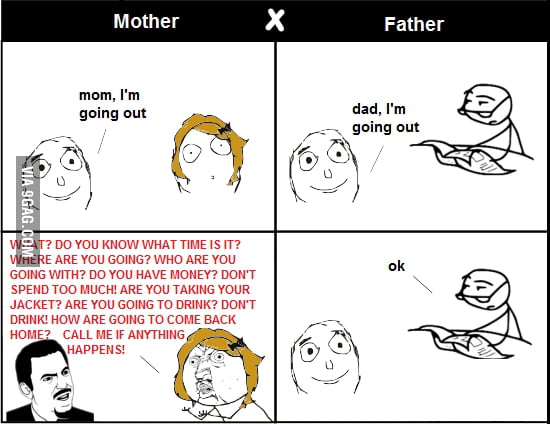 Mother vs Father - 9GAG