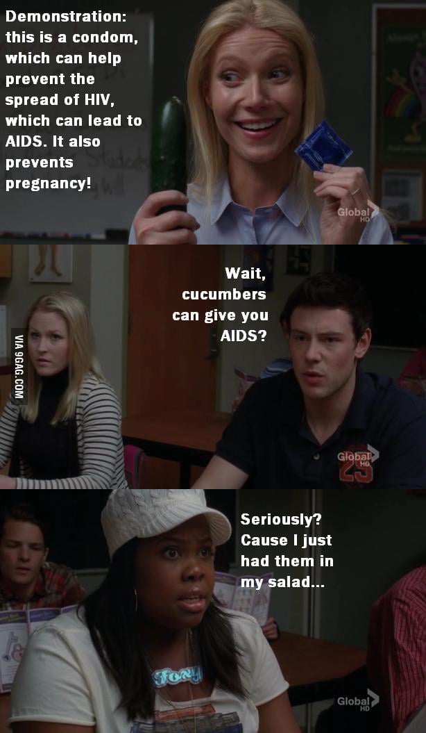 Cucumbers can give you AIDS? - 9GAG