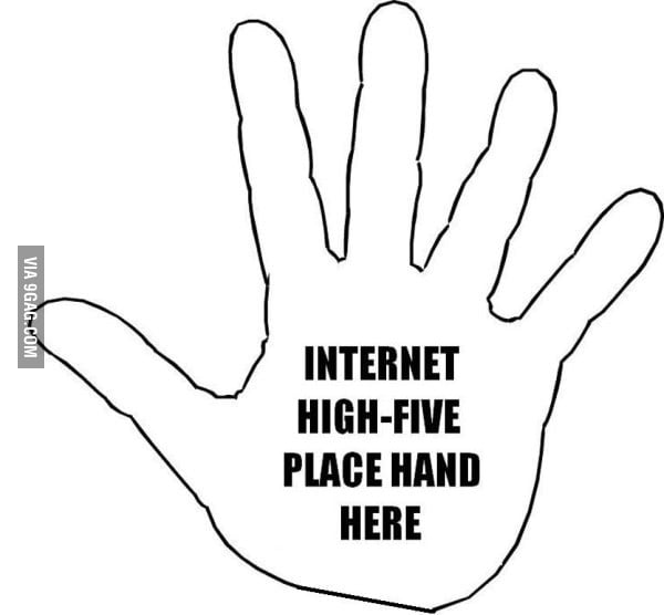 Internet high five - 9GAG