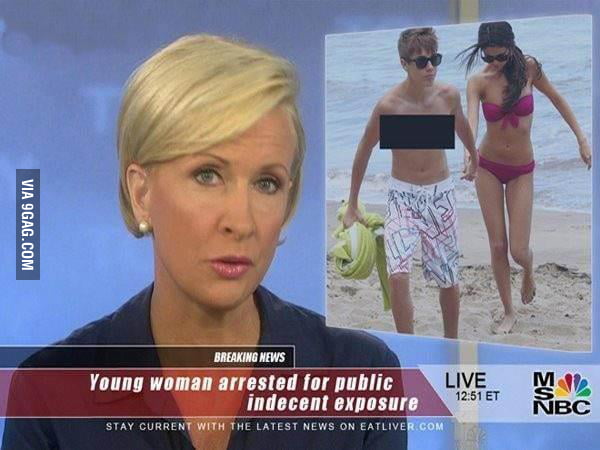 Young Woman Arrested For Public Indecent Exposure 9gag