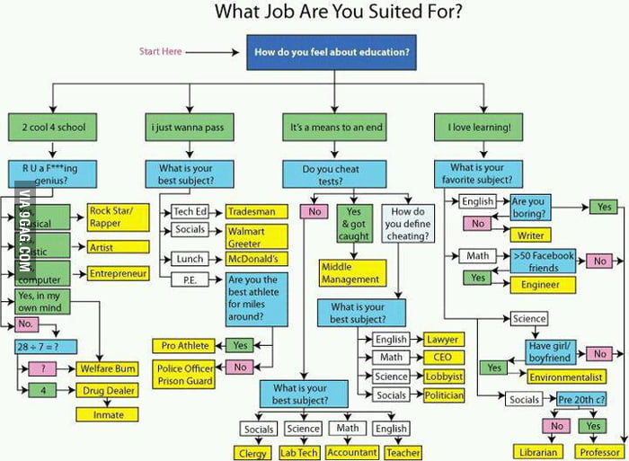 Career Counselling Algorithm. - 9GAG