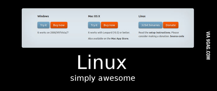 Linux trolled - 9GAG