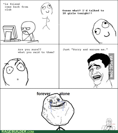 FOREVER ALONE LVL : 9999 - 9GAG