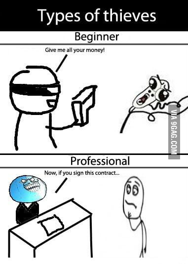 Types of thieves - 9GAG