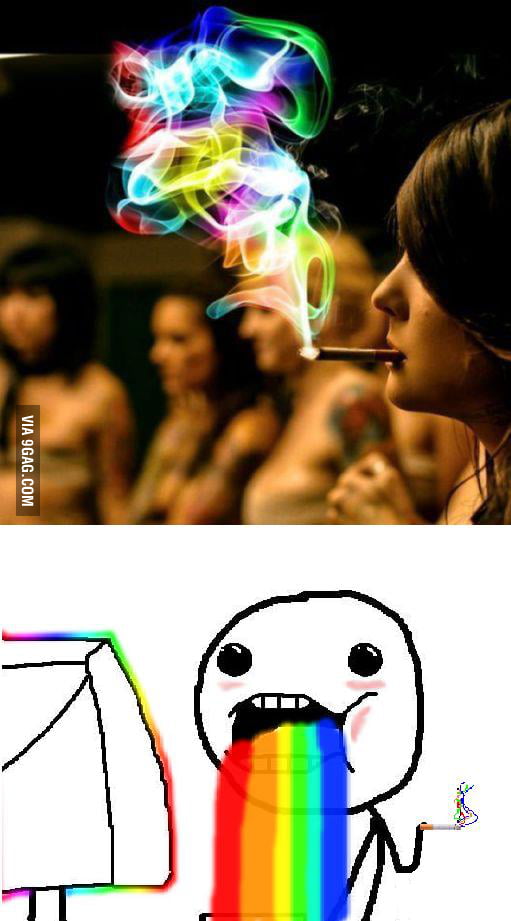 Rainbow cigarette - 9GAG
