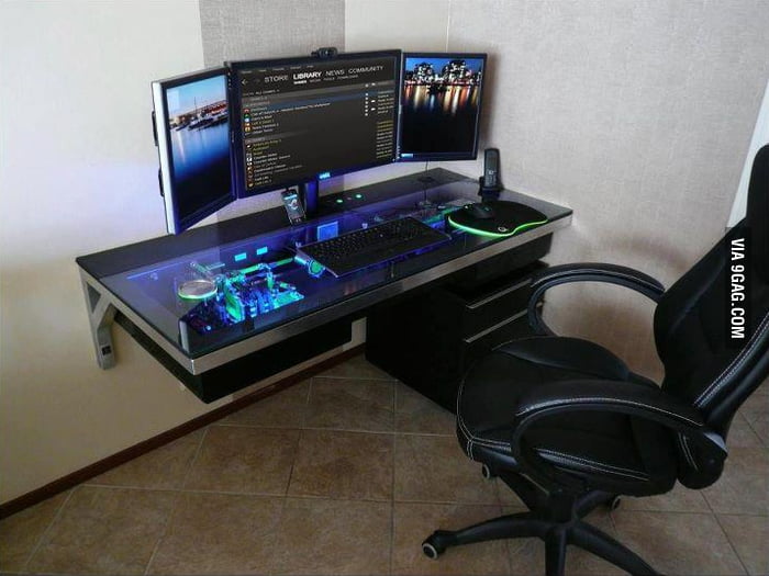 Cool Computer Case Desk - 9GAG