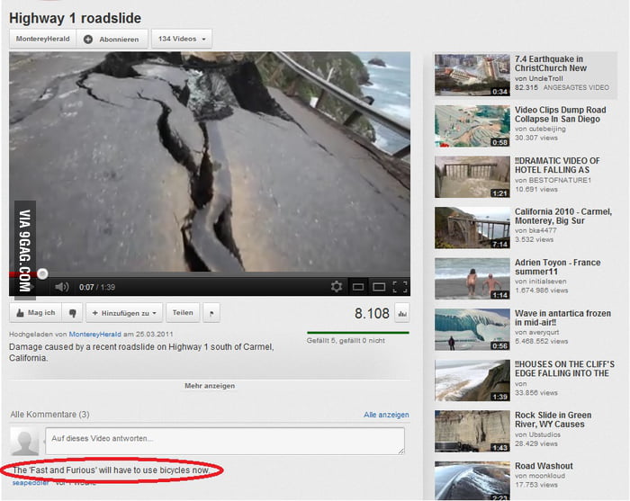 Youtube comments strike again - 9GAG