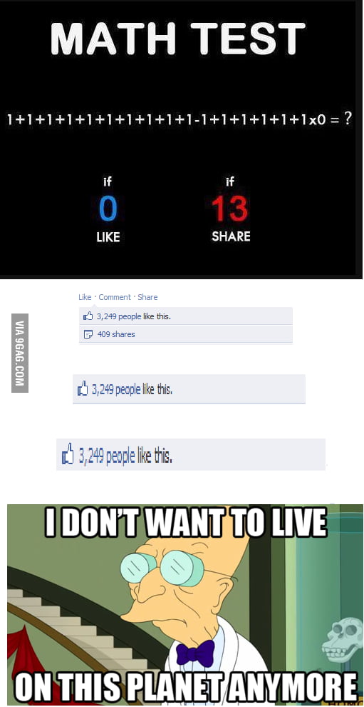 Math test - 9GAG