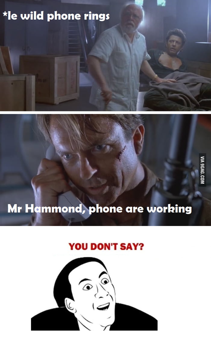 Jurassic Park Phones Gag