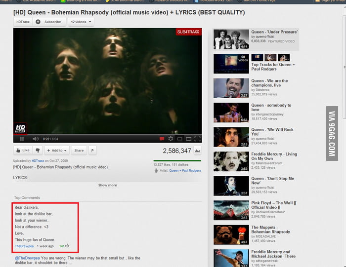 Well played, sir, well played. 9GAG