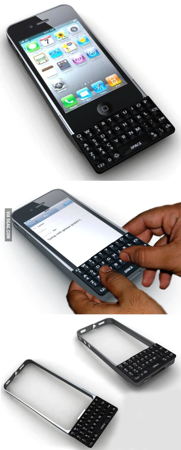 QWERTY Keyboard For iPhone, For Real! 9GAG